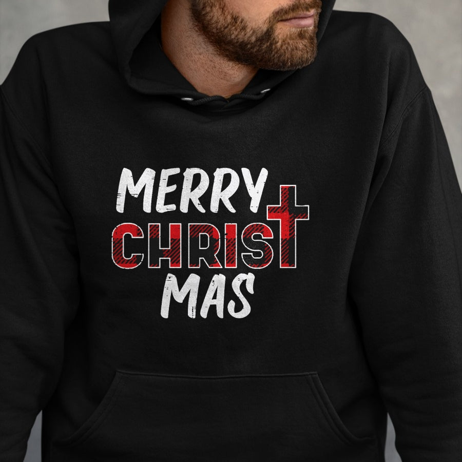 Christian Tee, Christian Faith Unisex T-Shirt/Hoodie/Sweatshirt HLT00 - Merry Christ Mas Christian Jesus Christmas Xmas T-Shirt