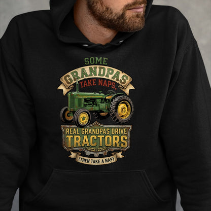 Best Farmer Life Shirt, Funny Farmer UnisexT-Shirt/Hoodie/Sweatshirt HLT00 - Farmer Some Grandpas Take Naps Cool Grandpas Drive Tractor T-Shirt (2)