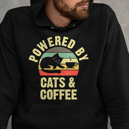 Cat Love Shirt, Funny Cat Lover Gift UnisexT-Shirt/Hoodie/Sweatshirt HLT00 - Cats & Coffee Lovers Funny vintage cat kitty kitten lover T-Shirt for Men Women Kids