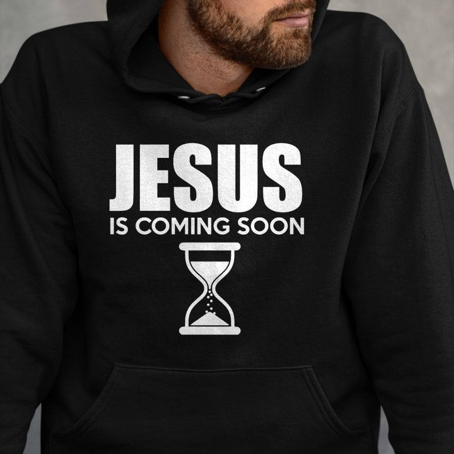 Christian Tee, Christian Faith Unisex T-Shirt/Hoodie/Sweatshirt HLT00 - Jesus Is Coming Soon Countdown til Jesus Christ T-Shirt