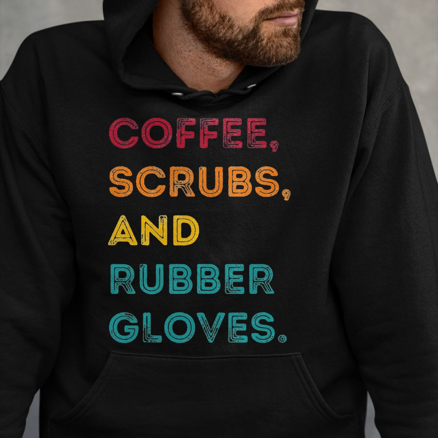Best Doctor Shirt, Funny Doctor UnisexT-Shirt/Hoodie/Sweatshirt HLT00 - Funny Retro Coffee Scrubs Rubber Gloves Nurse Doctor Medical T-Shirt, Men, Olive Green, XX-Large