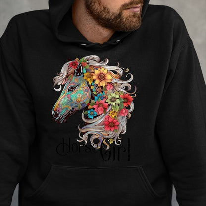 Best Horse Lover Shirt , Funny Horse UnisexT-Shirt/Hoodie/Sweatshirt HLT00 - Horse Girl - Just A Girl Who Loves Horses, Horseback Riding T-Shirt
