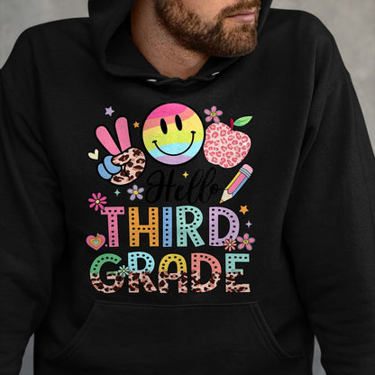 Best Student Shirt, Funny Back To School UnisexT-Shirt/Hoodie/Sweatshirt HLT00 - Hello 3rd Grade Boy Girl Teacher Back to School 3rd Grade T-Shirt