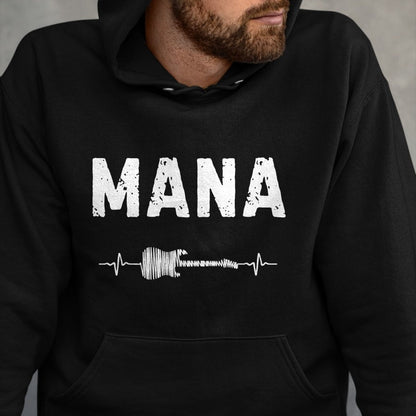 Guitar Lover Shirt, Funny Guitar UnisexT-Shirt/Hoodie/Sweatshirt HLT00 - Mana Guitar Heartbeat Music Guitarist Retro Vintage T-Shirt
