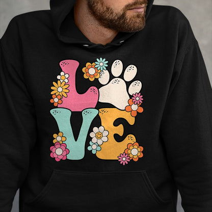 Cat Love Shirt, Funny Cat Lover Gift UnisexT-Shirt/Hoodie/Sweatshirt HLT00 - Groovy Paw Love Cat Dog Lover Pet Owner Women Girls Kids T-Shirt