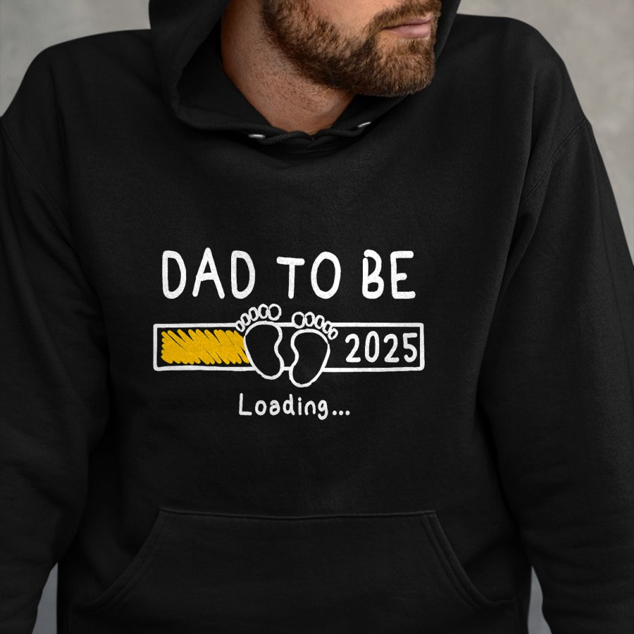 Gift for Dad Shirt, Funny Dad Unisex T-Shirt/Hoodie/Sweatshirt HLT00 – Dad To Be 2025 Dad est 2025 Daddy To Be Promoted to Daddy T-Shirt