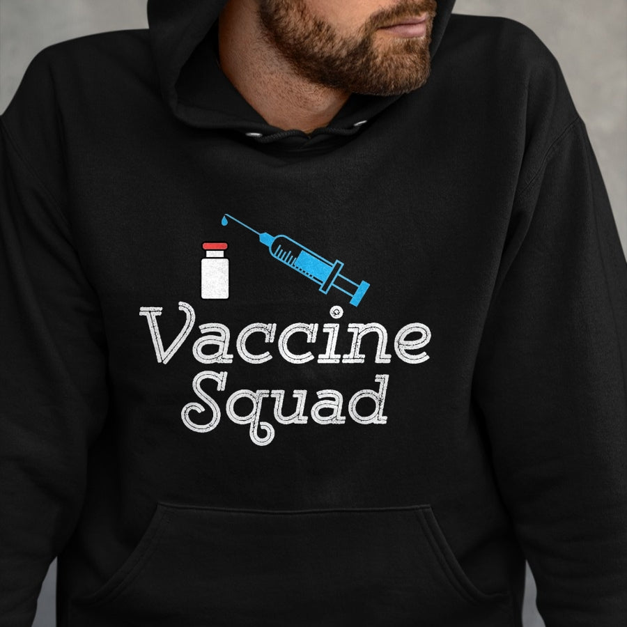 Best Doctor Shirt, Funny Doctor UnisexT-Shirt/Hoodie/Sweatshirt HLT00 - Funny Vaccine Squad Cute Nurse Doctor DR Vaccinated 19 Tee T-Shirt, Women, Black, Medium