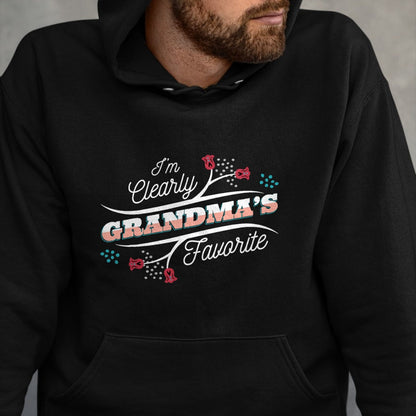Best Grandma Shirt, Proud Grandma Unisex T-Shirt/Hoodie/Sweatshirt HLT00 - I'm Clearly Grandma's Favorite Granddaughter Grandma, T-Shirt