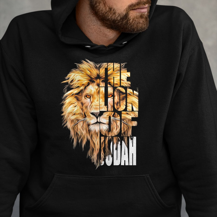Christian Tee, Christian Faith Unisex T-Shirt/Hoodie/Sweatshirt HLT00 - Jesus Lion of Judah Christian Gift for Men Women T-Shirt
