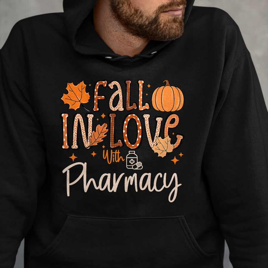 Best Doctor Shirt, Funny Doctor UnisexT-Shirt/Hoodie/Sweatshirt HLT00 - Fall in Love with Pharmacy CPHT Pharmacist Technician Autumn T-Shirt