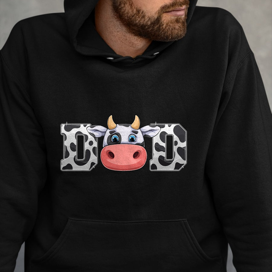 Best Farmer Life Shirt, Funny Farmer UnisexT-Shirt/Hoodie/Sweatshirt HLT00 - Dad Cow Print Cowboy Animal Pattern Farmer Cow Father Dad T-Shirt