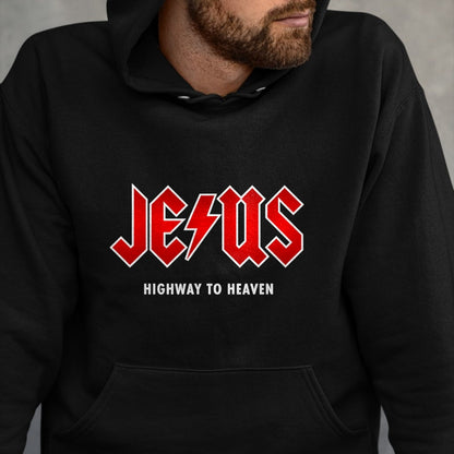 Christian Tee, Christian Faith Unisex T-Shirt/Hoodie/Sweatshirt HLT00 - Jesus - Highway to Heaven - Hard Rocker & Devout Christian T-Shirt