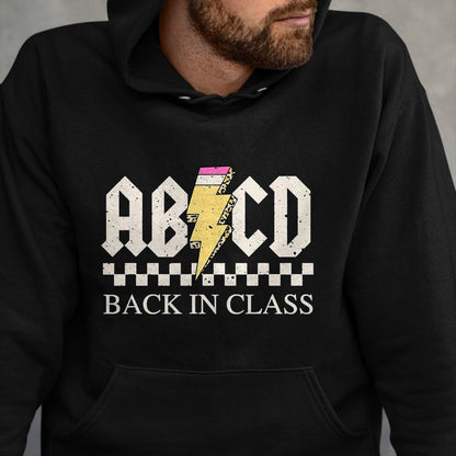 Best Student Shirt, Funny Back To School UnisexT-Shirt/Hoodie/Sweatshirt HLT00 - Boys Girls Teachers Rock Back to School ABCD Back in Class T-Shirt, Men, Black, 3X-Large
