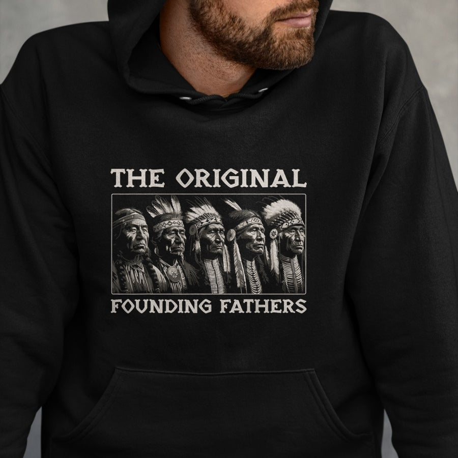 Native American T-Shirts, Vintage Native American Unisex T-Shirt/Hoodie/Sweatshirt HLT00 - The Original Founding Fathers Vintage Native American Indian
