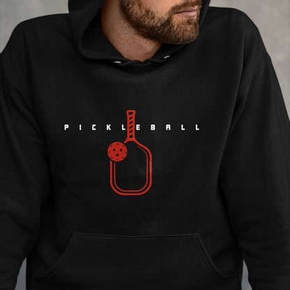 Funny Pickleball Shirt, Pickleball Lover Unisex T-Shirt/Hoodie/Sweatshirt HLT00 - Pickleball Paddle & Text Pickleball Player Word Art T-Shirt