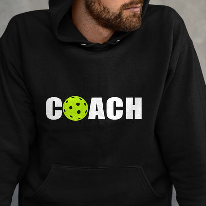 Funny Pickleball Shirt, Pickleball Lover Unisex T-Shirt/Hoodie/Sweatshirt HLT00 - Miftees Pickleball Tees Women_s Black Pickleball Coach T-Shirt