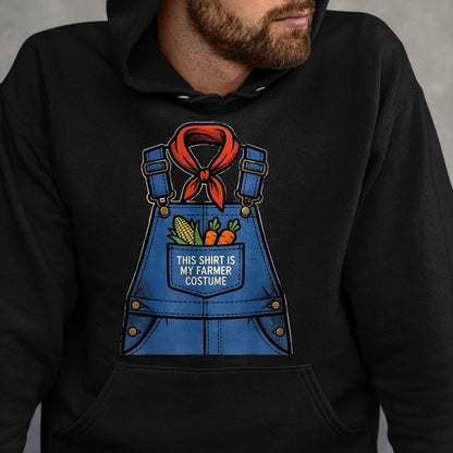 Best Farmer Life Shirt, Funny Farmer UnisexT-Shirt/Hoodie/Sweatshirt HLT00 - This Shirt Is My Farmer Costume Funny Halloween Overalls T-Shirt, Women, Heather Grey, X-Large