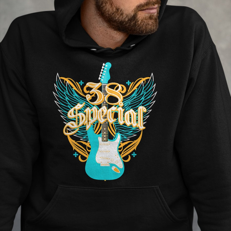 Guitar Lover Shirt, Funny Guitar UnisexT-Shirt/Hoodie/Sweatshirt HLT00 - 38 Special Guitar Wings T-Shirt