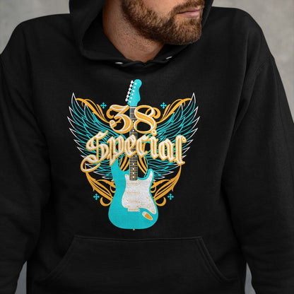 Guitar Lover Shirt, Funny Guitar UnisexT-Shirt/Hoodie/Sweatshirt HLT00 - 38 Special Guitar Wings T-Shirt