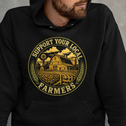 Best Farmer Life Shirt, Funny Farmer UnisexT-Shirt/Hoodie/Sweatshirt HLT00 - Support Your Local Farmers Vintage Farm Agriculture T-Shirt