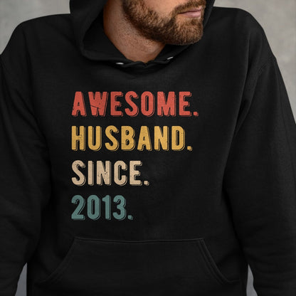 Best Wife Shirt, Wife and Husband Unisex T-Shirt/Hoodie/Sweatshirt HLT00 - 11th Wedding Anniversary Epic Awesome Husband Since 2013 T-Shirt (2)