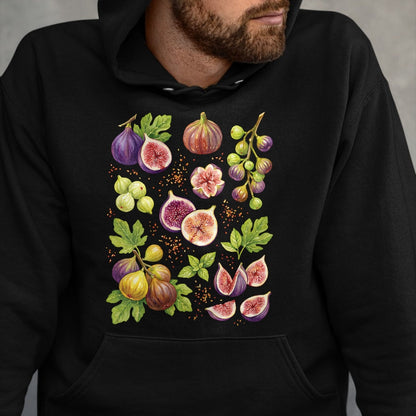 Best Farmer Life Shirt, Funny Farmer UnisexT-Shirt/Hoodie/Sweatshirt HLT00 - Women's Fresh Fig Farmer Market Vintage Y2K Summer Fruit Garden V-Neck T-Shirt