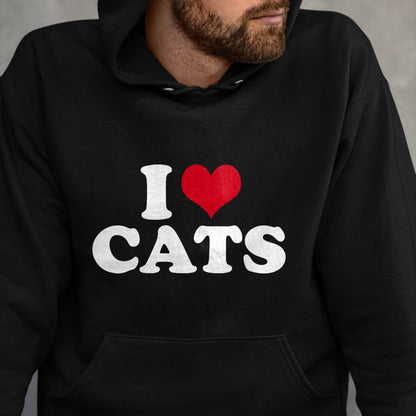Cat Love Shirt, Funny Cat Lover Gift UnisexT-Shirt/Hoodie/Sweatshirt HLT00 - I Love Cats Cat T-Shirt (1)