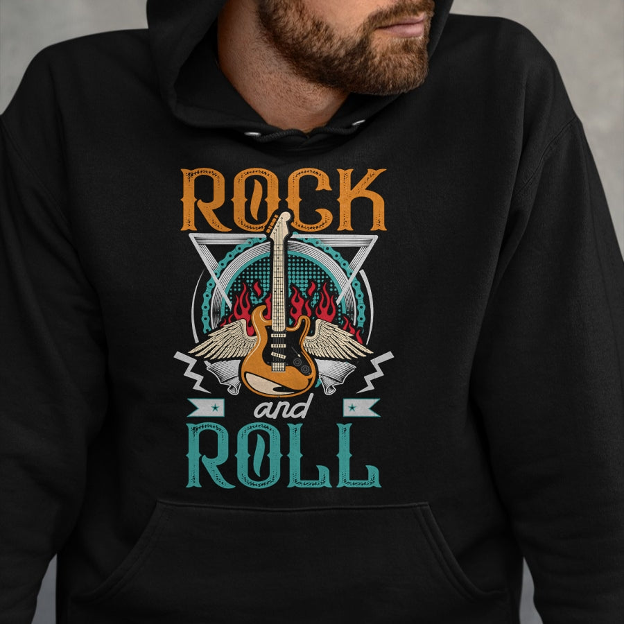 Guitar Lover Shirt, Funny Guitar UnisexT-Shirt/Hoodie/Sweatshirt HLT00 - Vintage Retro 80s Rock & Roll Music Guitar Wings T-Shirt