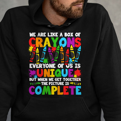Best Student Shirt, Funny Back To School UnisexT-Shirt/Hoodie/Sweatshirt HLT00 - Funny Teacher We are Like A Box of Crayons Back to School T-Shirt (2)