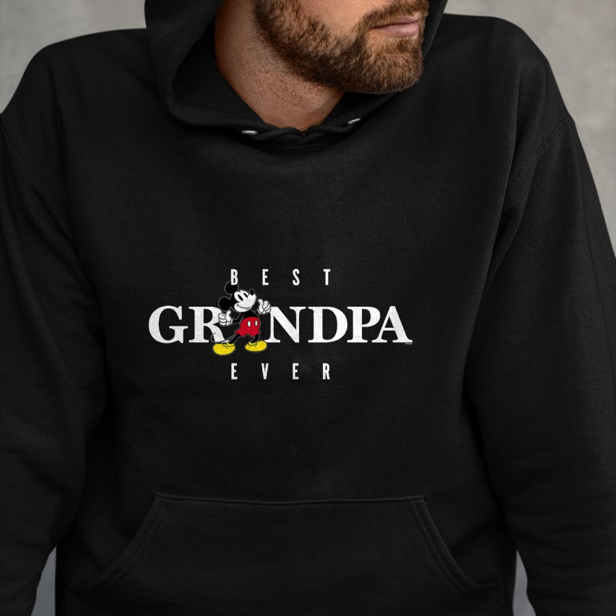 Best Grandpa Shirt, Proud Grandpa Unisex T-Shirt/Hoodie/Sweatshirt HLT00 - Disney Mickey Mouse Thumbs Up Best Grandpa Ever Father���s Day T