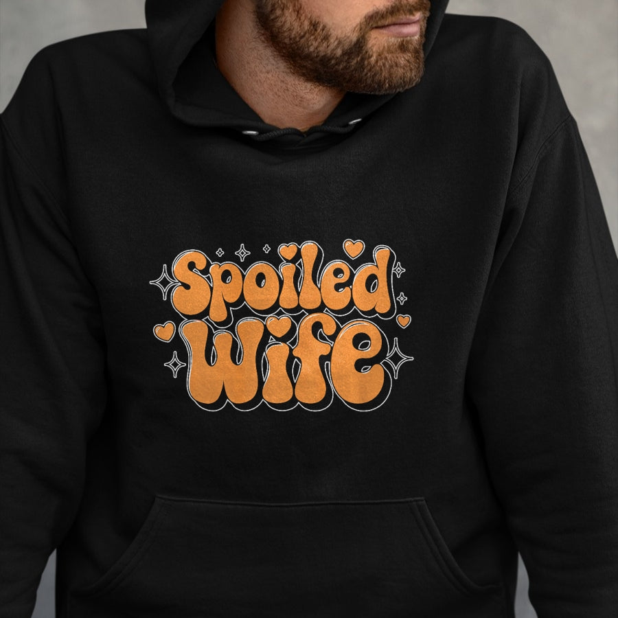 Best Wife Shirt, Wife and Husband Unisex T-Shirt/Hoodie/Sweatshirt HLT00 - Gift for wife T shirt, spoiled wife   Spoiled Wife Premium T-Shirt