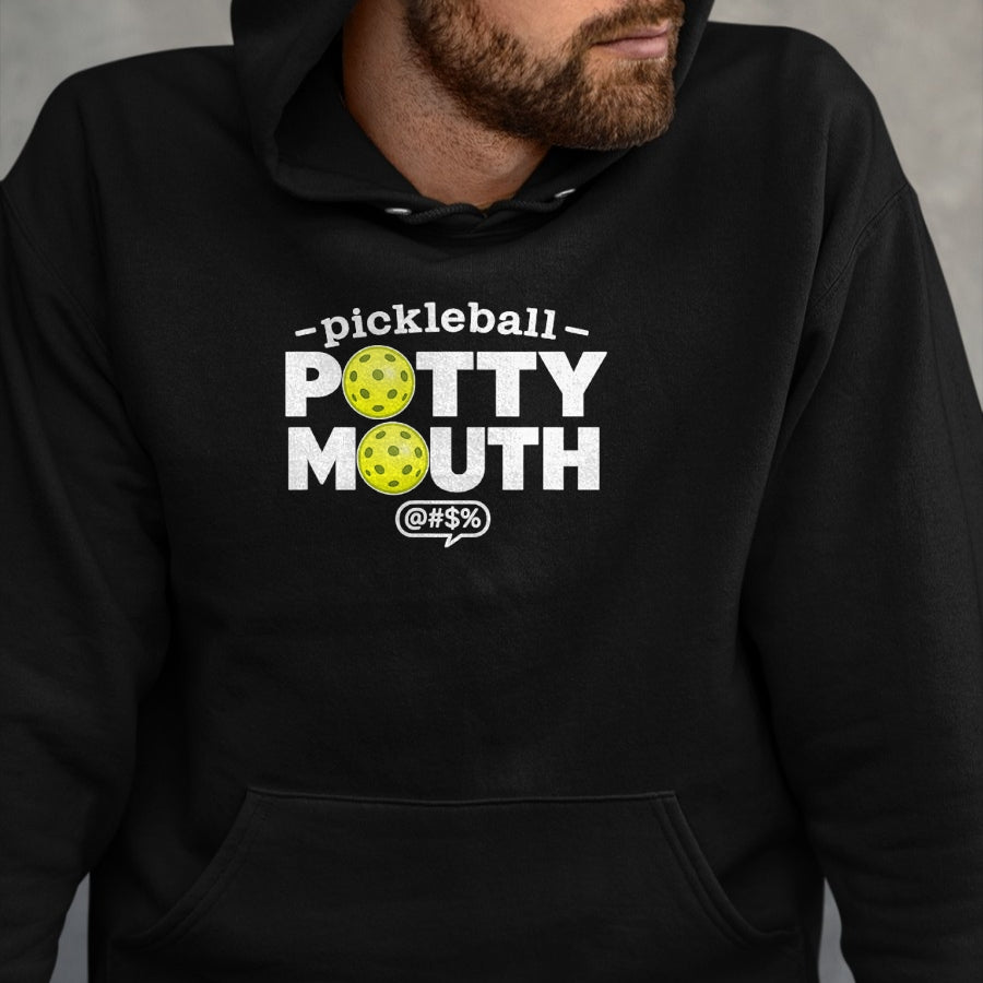 Funny Pickleball Shirt, Pickleball Lover Unisex T-Shirt/Hoodie/Sweatshirt HLT00 - Pickleball Potty Mouth Funny Player Humor T-Shirt