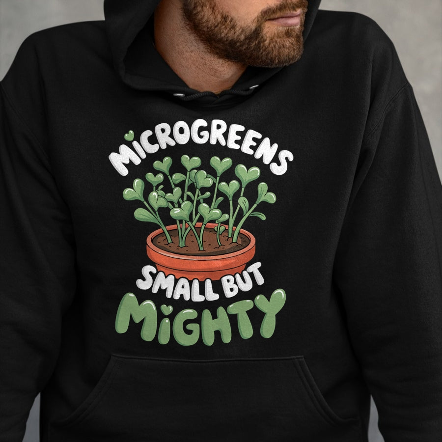 Best Farmer Life Shirt, Funny Farmer UnisexT-Shirt/Hoodie/Sweatshirt HLT00 - Small Mighty Farmer Sprouts Plant Gardening Microgreens T-Shirt