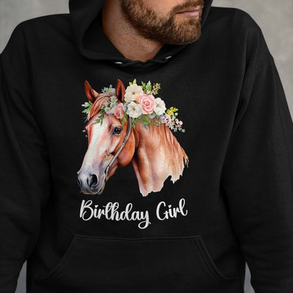 Best Horse Lover Shirt , Funny Horse UnisexT-Shirt/Hoodie/Sweatshirt HLT00 - Horse Birthday Girl Party Outfit Pony Daughter Granddaughter T-Shirt