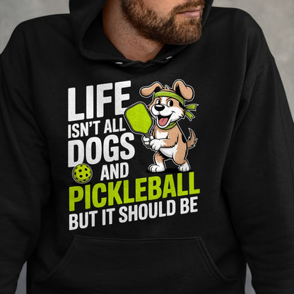 Funny Pickleball Shirt, Pickleball Lover Unisex T-Shirt/Hoodie/Sweatshirt HLT00 - Funny Pickleball Shirt Men Women Player Dog Lover Owner Joke T-Shirt