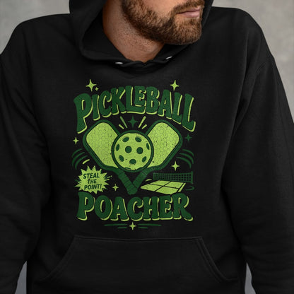 Funny Pickleball Shirt, Pickleball Lover Unisex T-Shirt/Hoodie/Sweatshirt HLT00 - Pickleball Poacher Premium Tri-Blend T-Shirt