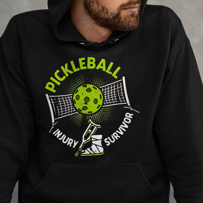 Funny Pickleball Shirt, Pickleball Lover Unisex T-Shirt/Hoodie/Sweatshirt HLT00 - Pickleball Injury Survivor Funny Pickle Sports Player for Seniors T-Shirt