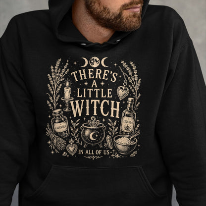 Best Thanksgiving Family Shirt , Funny Thanksgiving UnisexT-Shirt/Hoodie/Sweatshirt HLT00 - Funny Halloween Saying There's A Little Witch in All of Us T-Shirt