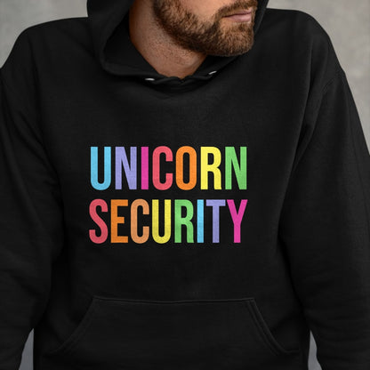 Gift for Mom Shirt, Funny Mom Unisex T-Shirt/Hoodie/Sweatshirt HLT00 - Halloween Dad Mom Daughter Adult Costume, Unicorn Security T-Shirt