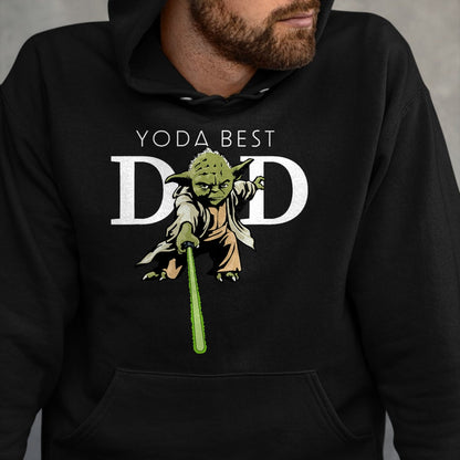 Gift for Dad Shirt, Funny Dad Unisex T-Shirt/Hoodie/Sweatshirt HLT00 – \Star Wars Yoda Lightsaber Best Dad Father_s Day T-Shirt