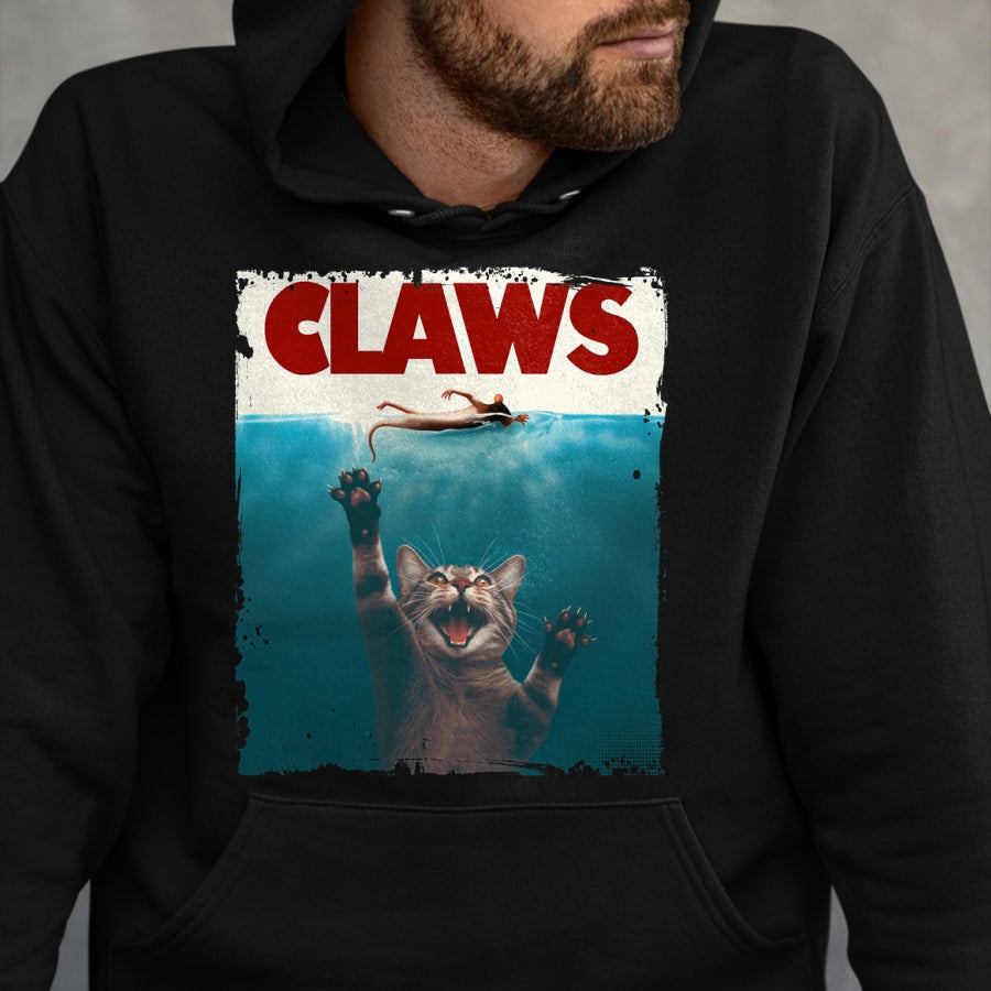 Cat Love Shirt, Funny Cat Lover Gift UnisexT-Shirt/Hoodie/Sweatshirt HLT00 - Claws Funny Cat I Love Cat Paws Cat Parody Animal Lover T-Shirt