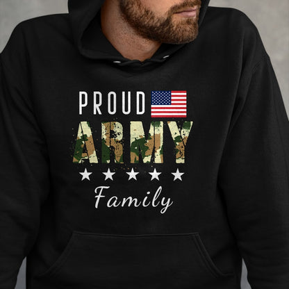 Gift for Mom Shirt, Funny Mom Unisex T-Shirt/Hoodie/Sweatshirt HLT00 - Army Graduation Proud Military Family Mom Dad Brother Sister T-Shirt
