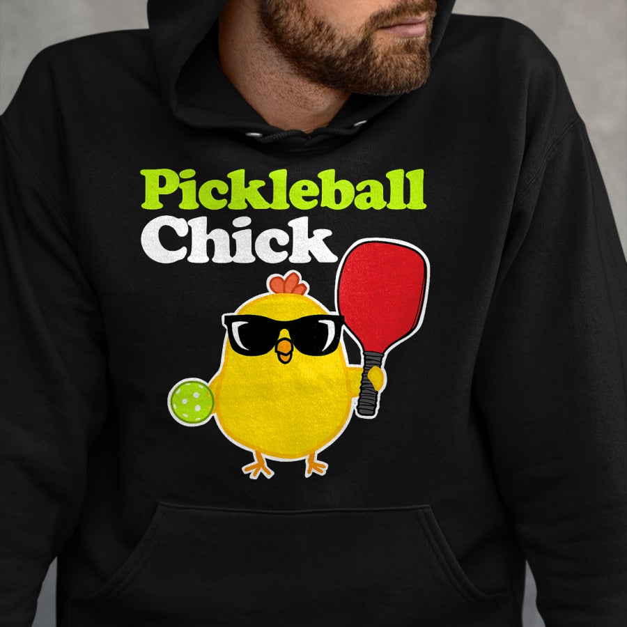 Funny Pickleball Shirt, Pickleball Lover Unisex T-Shirt/Hoodie/Sweatshirt HLT00 - Pickleball Chick T-Shirt