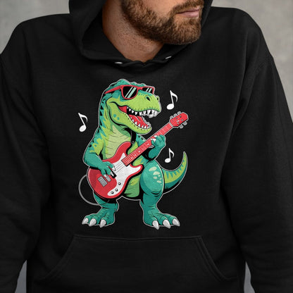 Guitar Lover Shirt, Funny Guitar UnisexT-Shirt/Hoodie/Sweatshirt HLT00 - Funny Dinosaur and Guitar Lover Toddler Boys Kids Men T-Shirt