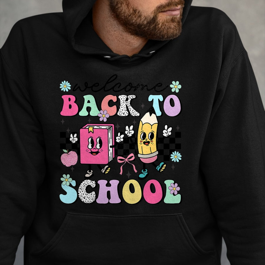 Best Student Shirt, Funny Back To School UnisexT-Shirt/Hoodie/Sweatshirt HLT00 - Welcome Back to School 2026 Teachers Students First Day T-Shirt