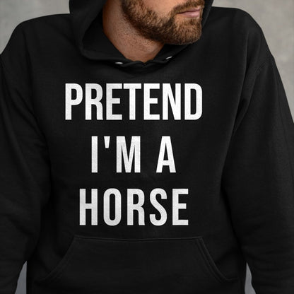 Best Horse Lover Shirt , Funny Horse UnisexT-Shirt/Hoodie/Sweatshirt HLT00 - Lazy Halloween Pretend I_m A Horse Costume Funny Party T-Shirt