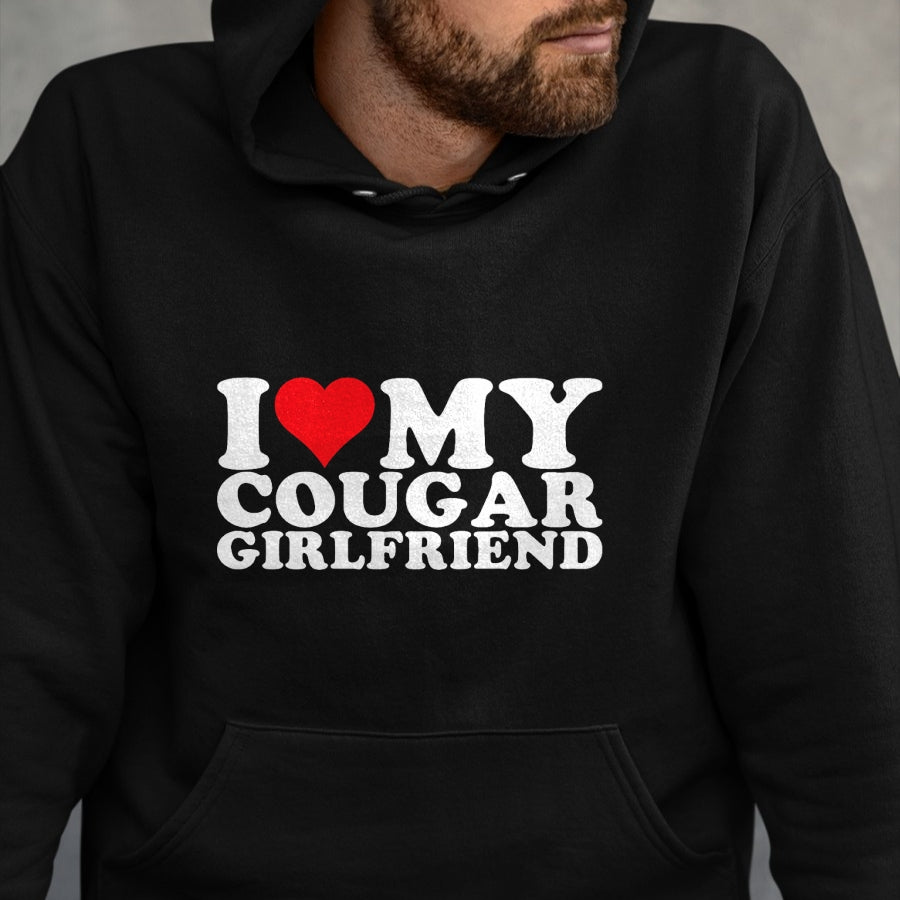 Best Wife Shirt, Wife and Husband Unisex T-Shirt/Hoodie/Sweatshirt HLT00 - I Love My Cougar Girlfriend I Heart My Cougar GF T-Shirt