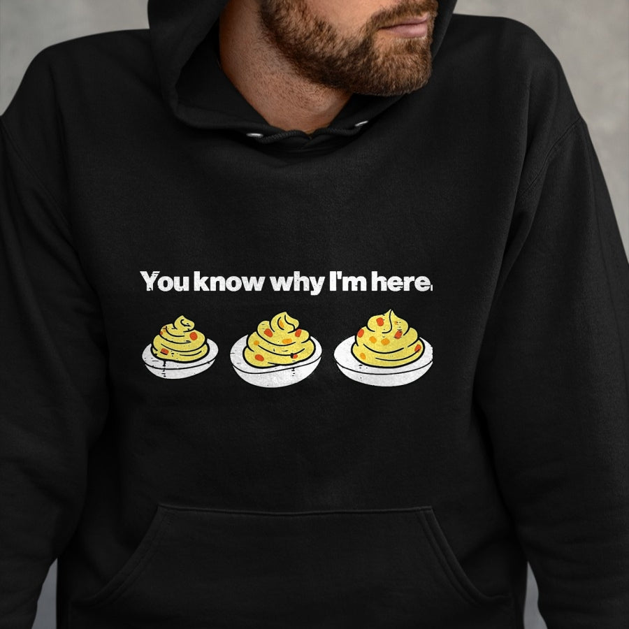 Best Thanksgiving Family Shirt , Funny Thanksgiving UnisexT-Shirt/Hoodie/Sweatshirt HLT00 - Deviled Eggs You Know Why Im Here Thanksgiving Men Women Kid T-Shirt, Men, Black, 3X-Large