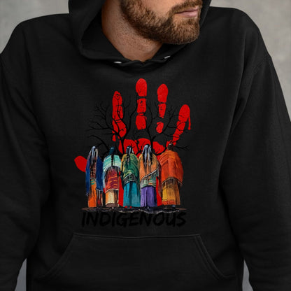 Native American T-Shirts, Vintage Native American Unisex T-Shirt/Hoodie/Sweatshirt HLT00 - Native American Indigenous People Stop MMIW