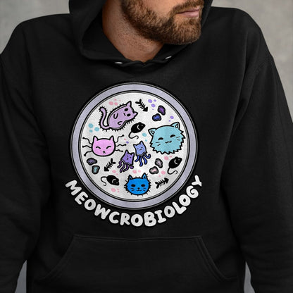 Cat Love Shirt, Funny Cat Lover Gift UnisexT-Shirt/Hoodie/Sweatshirt HLT00 - Meowcrobiology Microscopic Cats Science Pet School Biology T-Shirt, Women, Grass Green, Medium